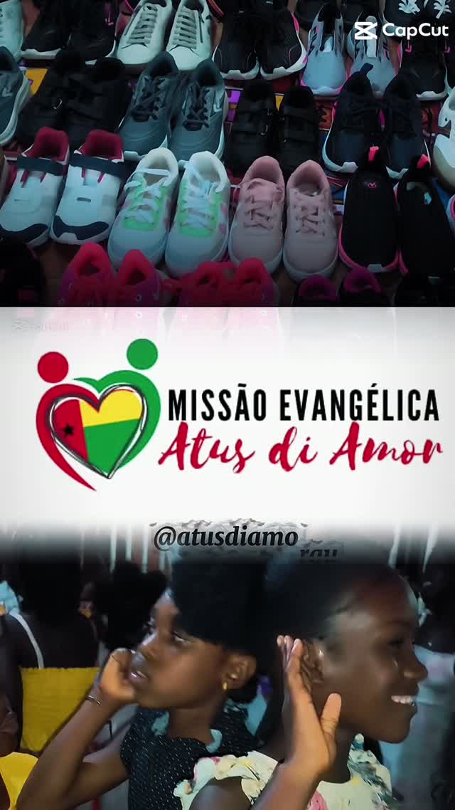 Tênis doados e a missão, em vídeo de apresentação
